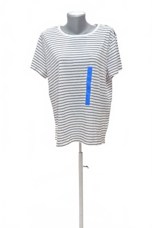 Damen -T-ShirtSinsayohne Aufdruck,farbegestreift,größe2XL