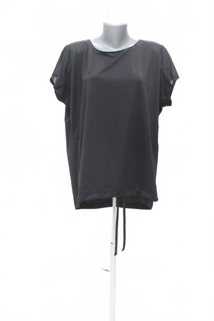 Damen -T-ShirtDecathlonohne Aufdruck,farbeschwarz,größeXL