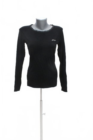 Damen -T-ShirtInfiniteohne Aufdruck,farbeschwarz,größeS