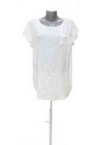 Damen -T-ShirtGenesisohne Aufdruck,farbeweiss,größeL