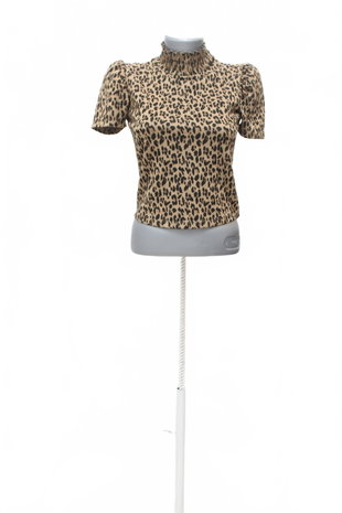 Damen -T-ShirtZaraohne Aufdruck,farbeanimal-print,größeS