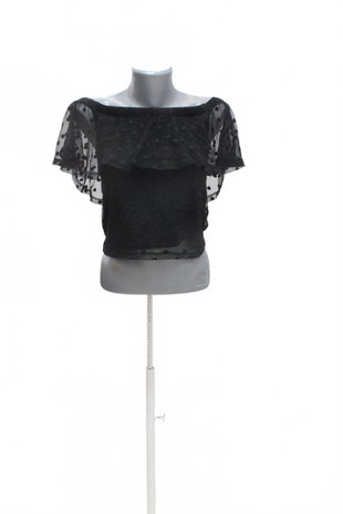 Damen -T-ShirtDividedohne Aufdruck,farbeschwarz,größeM