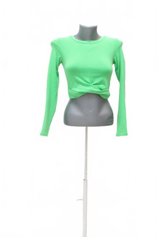 Damen -T-ShirtZaraohne Aufdruck,farbegrün,größeS