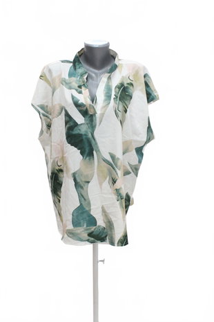 Damen -T-ShirtSheinohne Aufdruck,farbegemustert,größe3XL