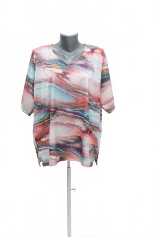 Damen -T-ShirtGenesisohne Aufdruck,farbemehrfarbig,größeXL