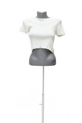 Damen -T-ShirtStradivariusohne Aufdruck,farbeweiss,größeM