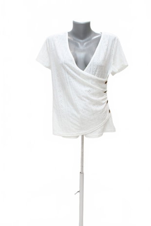 Damen -T-ShirtGenesisohne Aufdruck,farbeweiss,größeXL