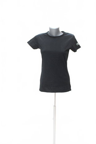 Damen -T-ShirtGenesismit Aufdruck,farbeschwarz,größeS