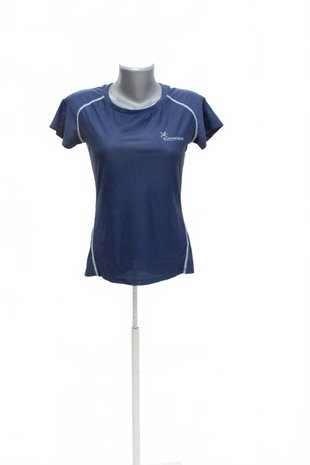 Damen -T-ShirtKlimatexohne Aufdruck,farbeblau,größeS
