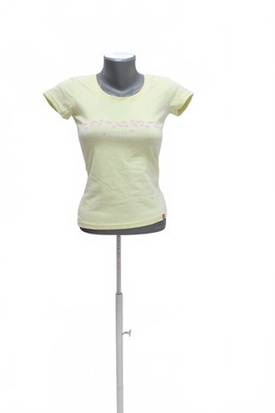 Damen -T-ShirtGenesismit Aufdruck,farbegelb,größeM