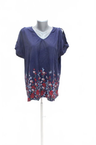 Damen -T-ShirtCellbesmit Aufdruck,farbeblau,größeL