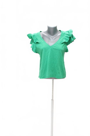 Damen -T-ShirtZaraohne Aufdruck,farbegrün,größeS