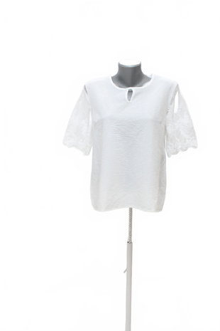 Damen -T-ShirtSheinohne Aufdruck,farbeweiss,größe40