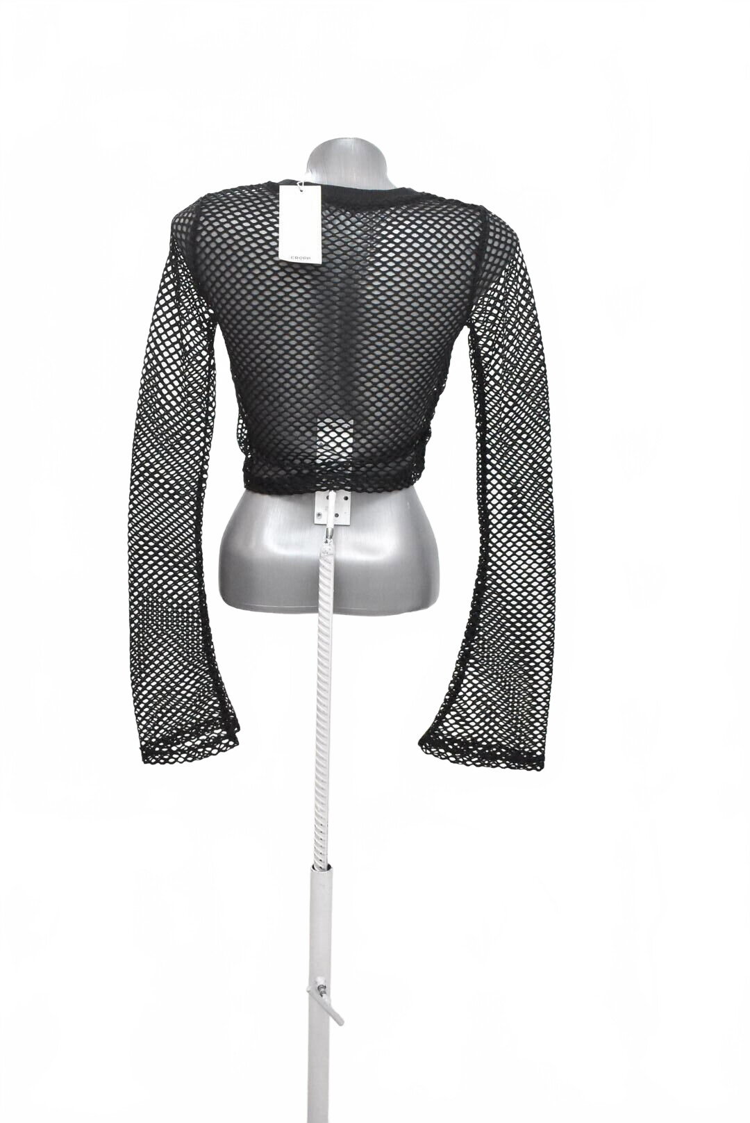 Damen -T-ShirtCroppohne Aufdruck,farbeschwarz,größeM