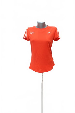 Damen -T-ShirtAdidasmit Aufdruck,farberot,größe38