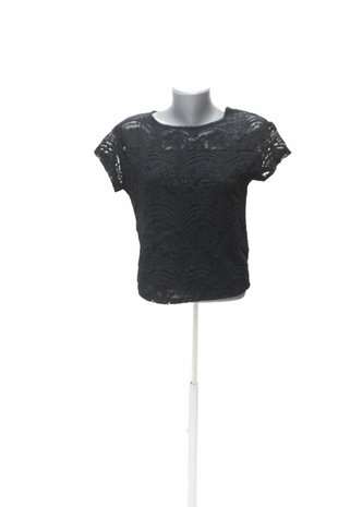 Damen -T-ShirtReservedohne Aufdruck,farbeschwarz,größeS