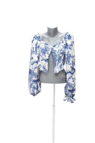 Damen -T-ShirtSheinohne Aufdruck,farbegeblümt,größe38