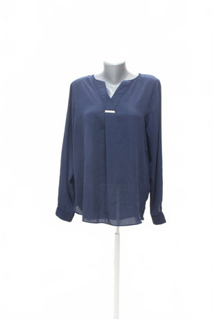 Damen -T-ShirtAmisuohne Aufdruck,farbeblau,größeL