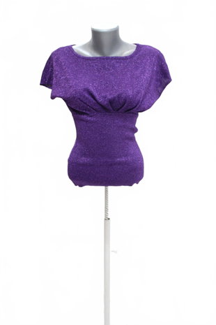 Damen -T-ShirtOrsayohne Aufdruck,farbeviolett,größeXS