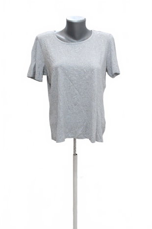 Damen -T-ShirtCandaohne Aufdruck,farbegrau,größeM
