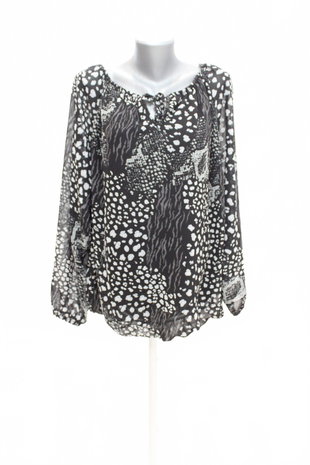 Damen -T-ShirtJaninaohne Aufdruck,farbeanimal-print,größe46