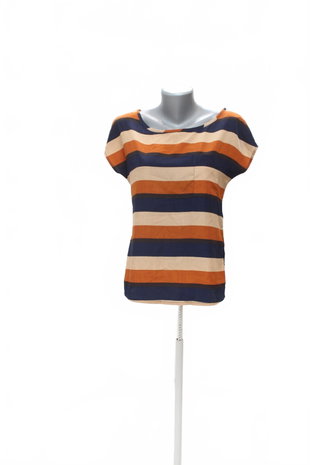 Damen -T-ShirtGenesisohne Aufdruck,farbegestreift,größeXS