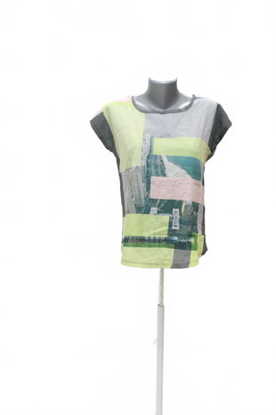 Damen -T-ShirtVero Modaohne Aufdruck,farbegemustert,größeM