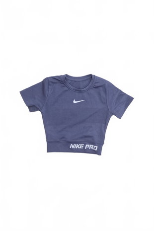 Damen -T-ShirtNikemit Aufdruck,farbeblau,größeS
