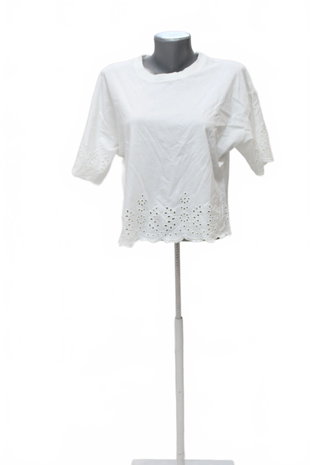 Damen -T-ShirtGenesisohne Aufdruck,farbeweiss,größeM