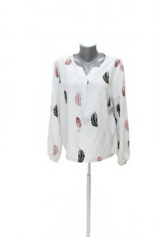 Damen -T-ShirtSheinohne Aufdruck,farbegeblümt,größe44