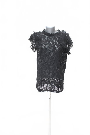 Damen -T-ShirtF&Fohne Aufdruck,farbeschwarz,größe42