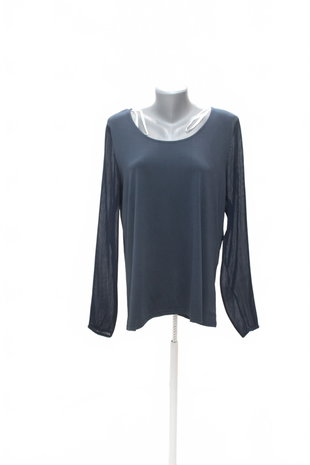 Damen -T-ShirtJaninaohne Aufdruck,farbeblau,größe44