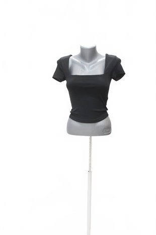Damen -T-ShirtAmisuohne Aufdruck,farbeschwarz,größeS