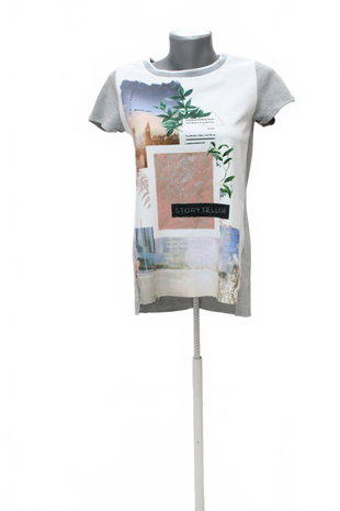 Damen -T-ShirtGatemit Aufdruck,farbemehrfarbig,größeS