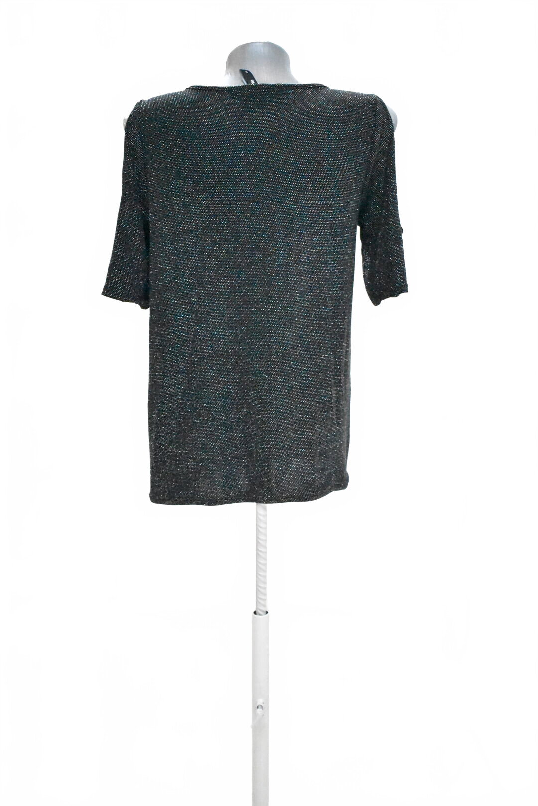Damen -T-ShirtFlameohne Aufdruck,farbeschwarz,größeS