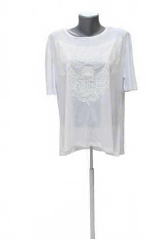 Damen -T-ShirtPrimarkmit Aufdruck,farbeweiss,größeL