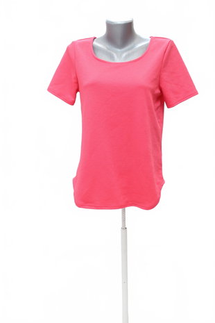 Damen -T-ShirtEsmaraohne Aufdruck,farberute,größeS