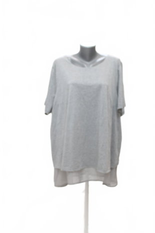 Damen -T-ShirtGenesisohne Aufdruck,farbegrau,größe2XL
