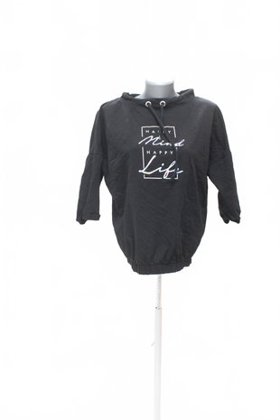 Damen -T-ShirtGenesismit Aufdruck,farbeschwarz,größeM