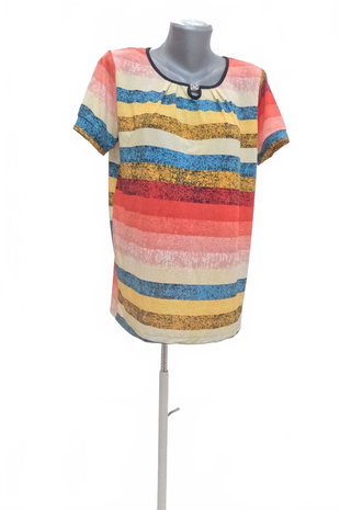Damen -T-ShirtGenesisohne Aufdruck,farbemehrfarbig,größeL