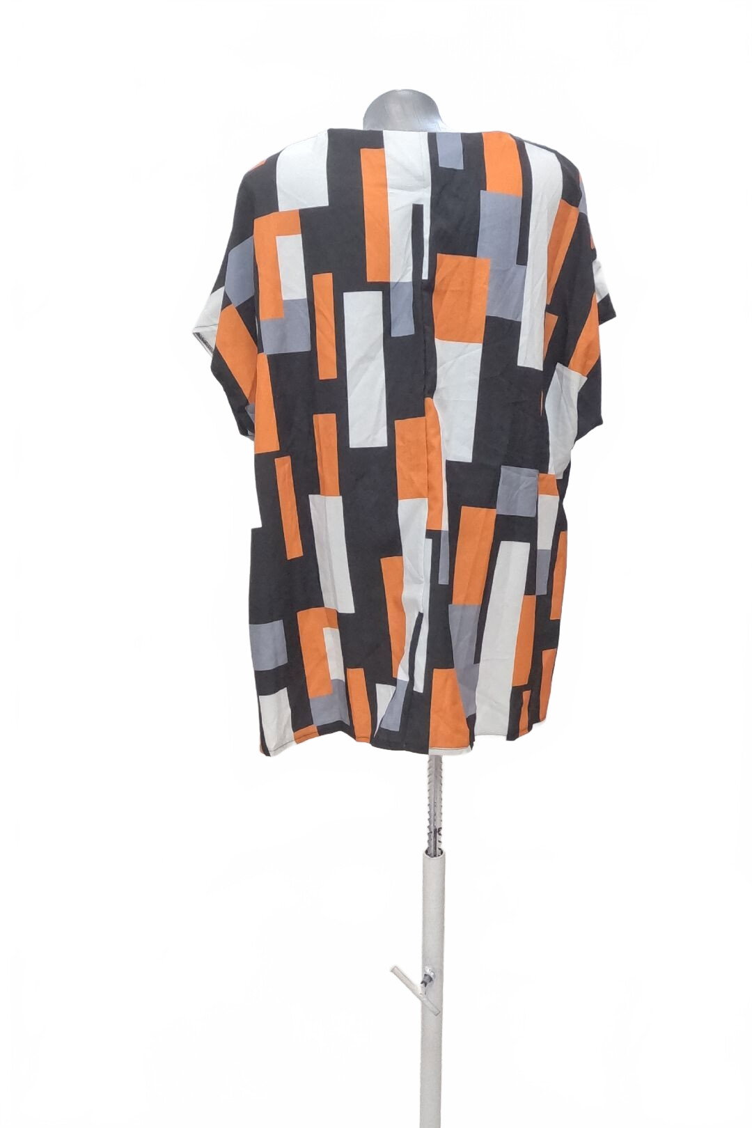Damen -T-ShirtSheinohne Aufdruck,farbemehrfarbig,größe3XL