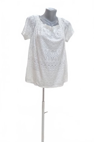 Damen -T-ShirtJaninaohne Aufdruck,farbeweiss,größe42