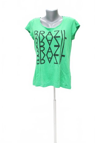 Damen -T-ShirtS.olivermit Aufdruck,farbegrün,größe40