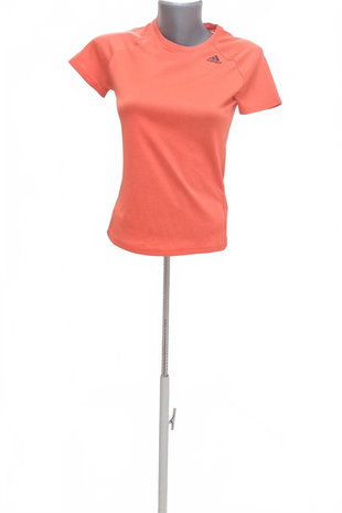 Damen -T-ShirtAdidasohne Aufdruck,farbeorange,größeXS