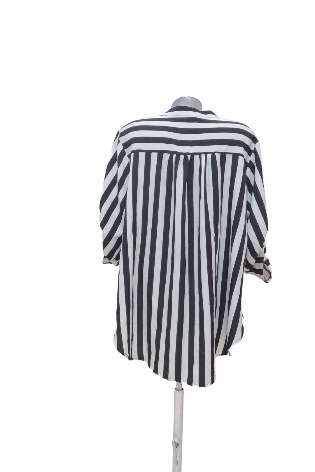 Damen -T-ShirtSheinohne Aufdruck,farbegestreift,größe2XL