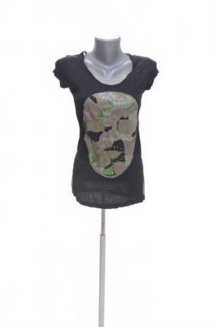 Damen -T-ShirtGenesismit Aufdruck,farbegemustert,größeS