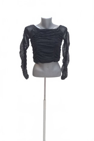 Damen -T-ShirtAmisuohne Aufdruck,farbeschwarz,größeXL