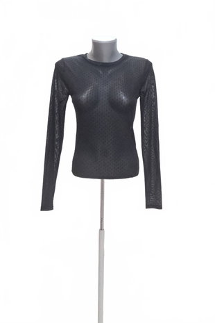 Damen -T-ShirtStradivariusohne Aufdruck,farbeschwarz,größeS
