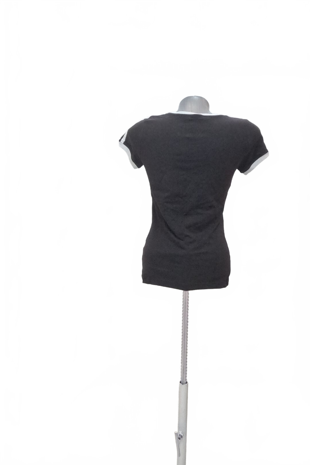 Damen -T-ShirtAdidasohne Aufdruck,farbeschwarz,größeS