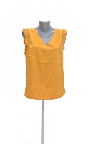 Damen -T-ShirtSheinohne Aufdruck,farbegelb,größe40